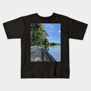 Bright Florida Day on the Water Kids T-Shirt